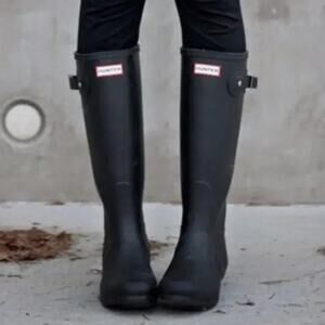 Hunter Women's Original Tall Rain Boots Black Size 9